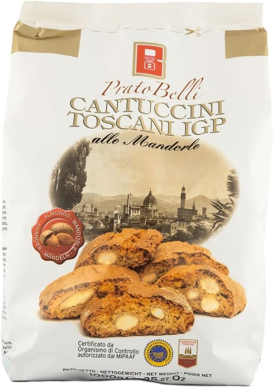 Belli - Almond Cantuccini Biscotti (1Kg) | Gourmet Artisan Biscuits From Tuscany