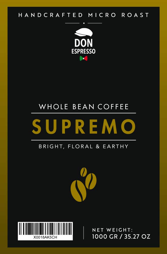 Whole Coffee Beans - Supremo (1 Kg)