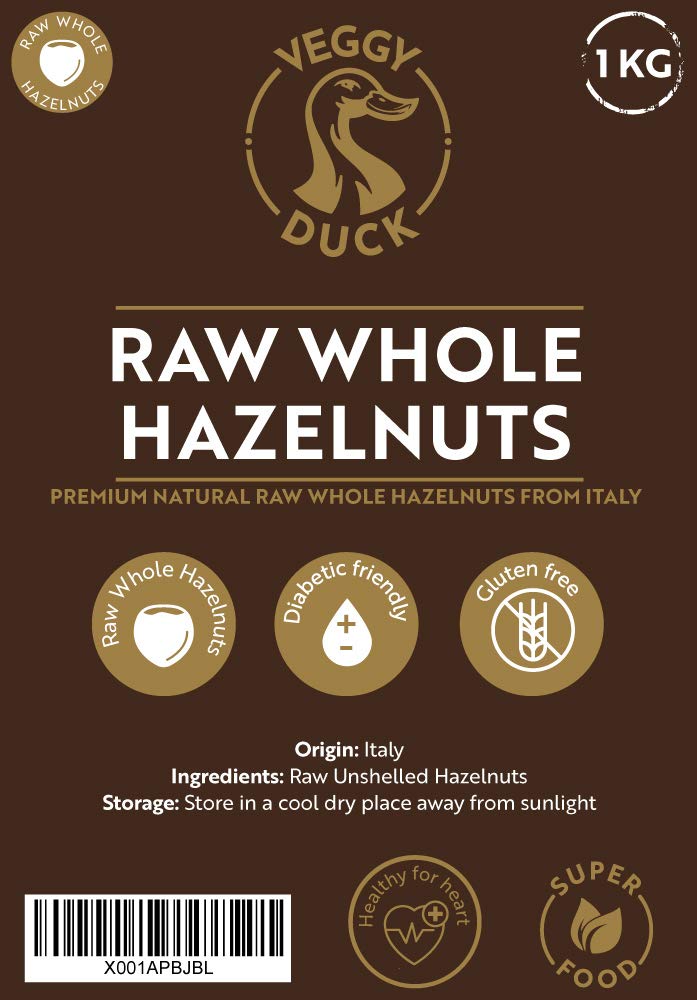 Raw Whole Hazelnuts (1 Kg)