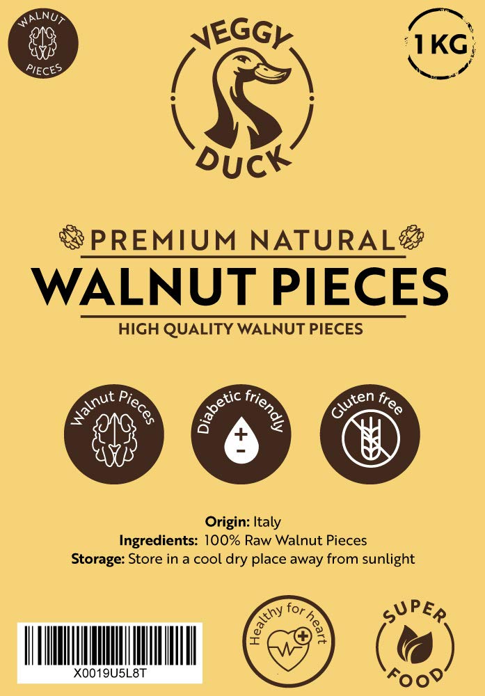 Raw Walnut Pieces (1 Kg)