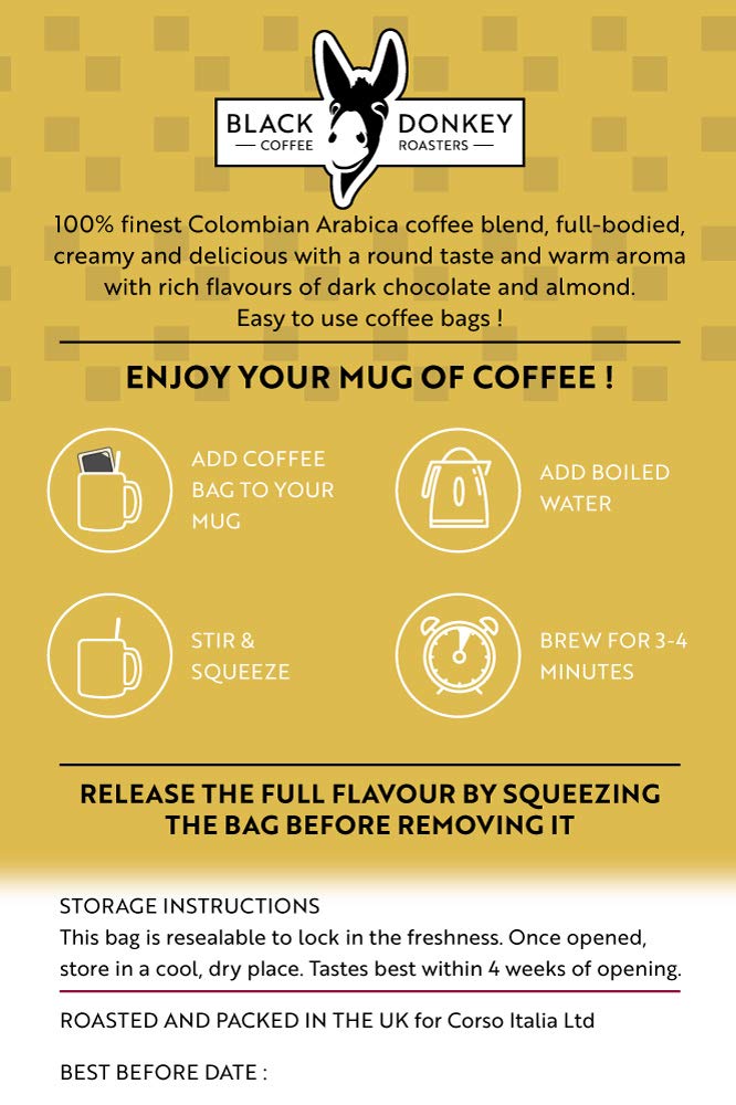 50 Coffee Bags - Colombian Supremo
