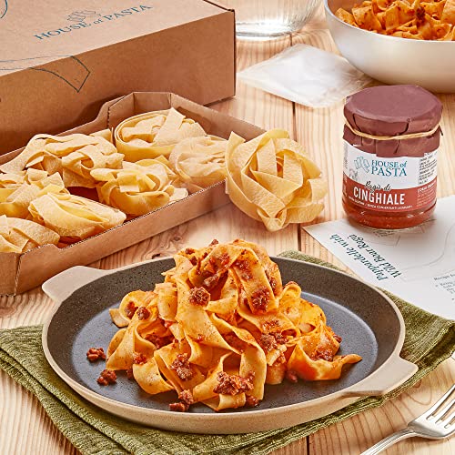 Pasta Recipe Kit - Pappardelle with Wild Boar Ragù (Double Portion)