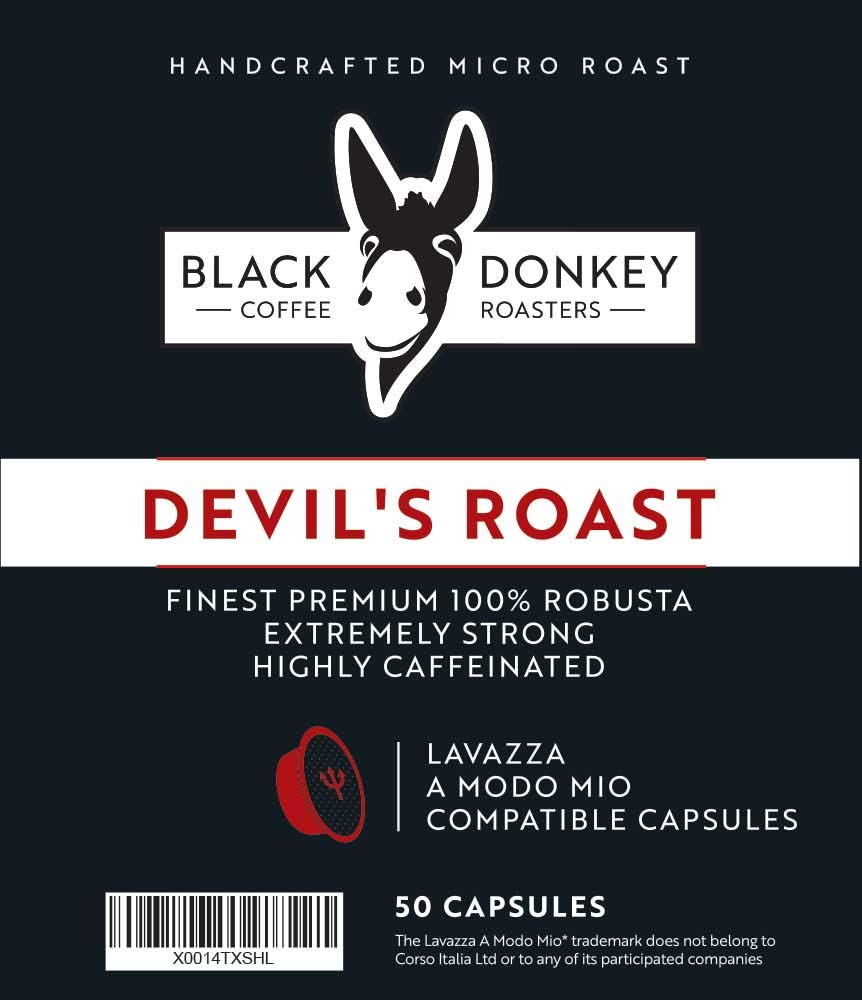 50 Capsules compatible with Lavazza® A Modo Mio® machines - Devil's Roast