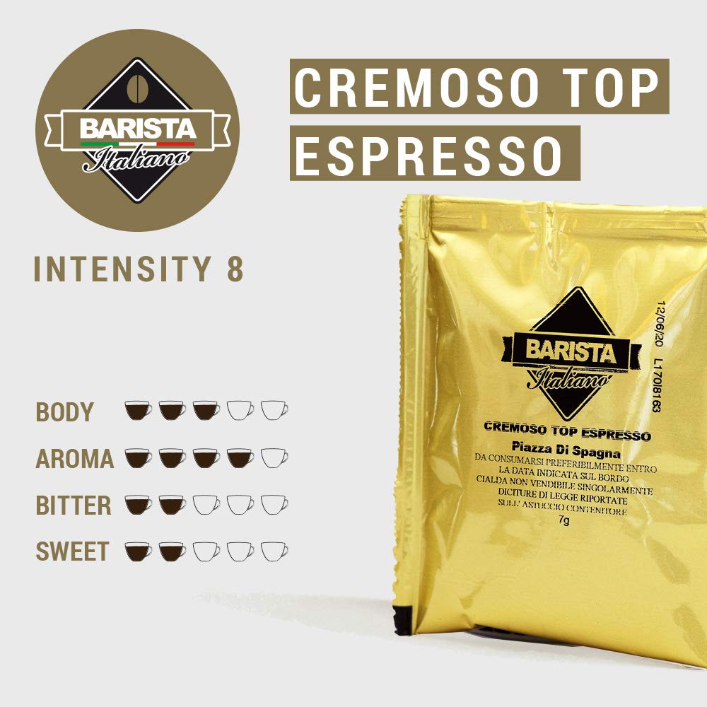 80 ESE Coffee Paper Pods 44mm - Cremoso Top Espresso
