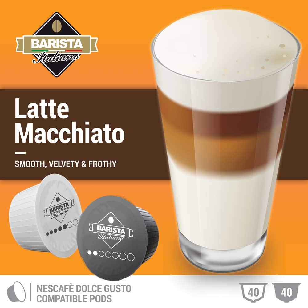 80 Pods compatible with Dolce Gusto® machines - Latte Macchiato