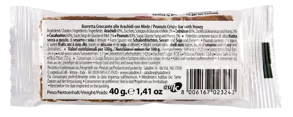 Peanut Bars with Honey (24 x 40g)