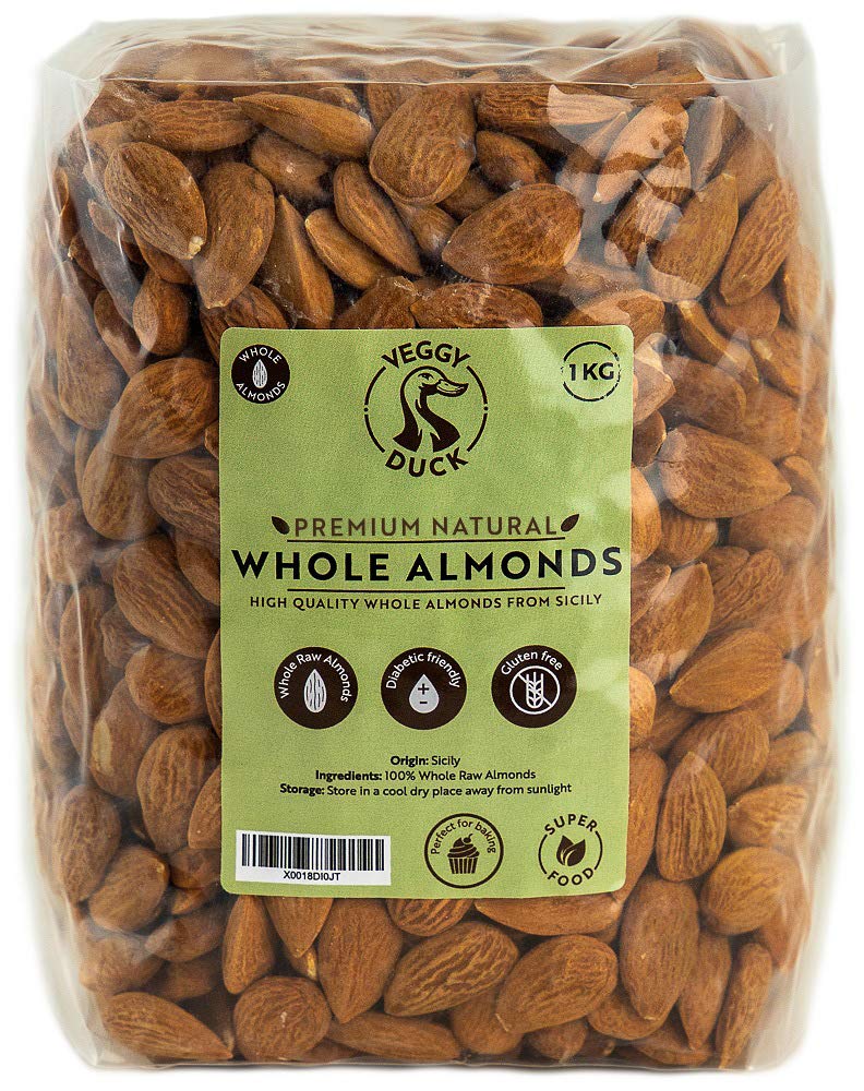 Raw Whole Sicilian Almonds (1 Kg)