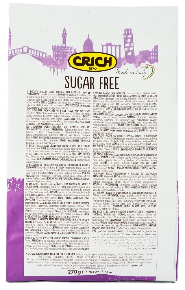 Crich - Sugar Free Biscuits (270g, Pack of 2)