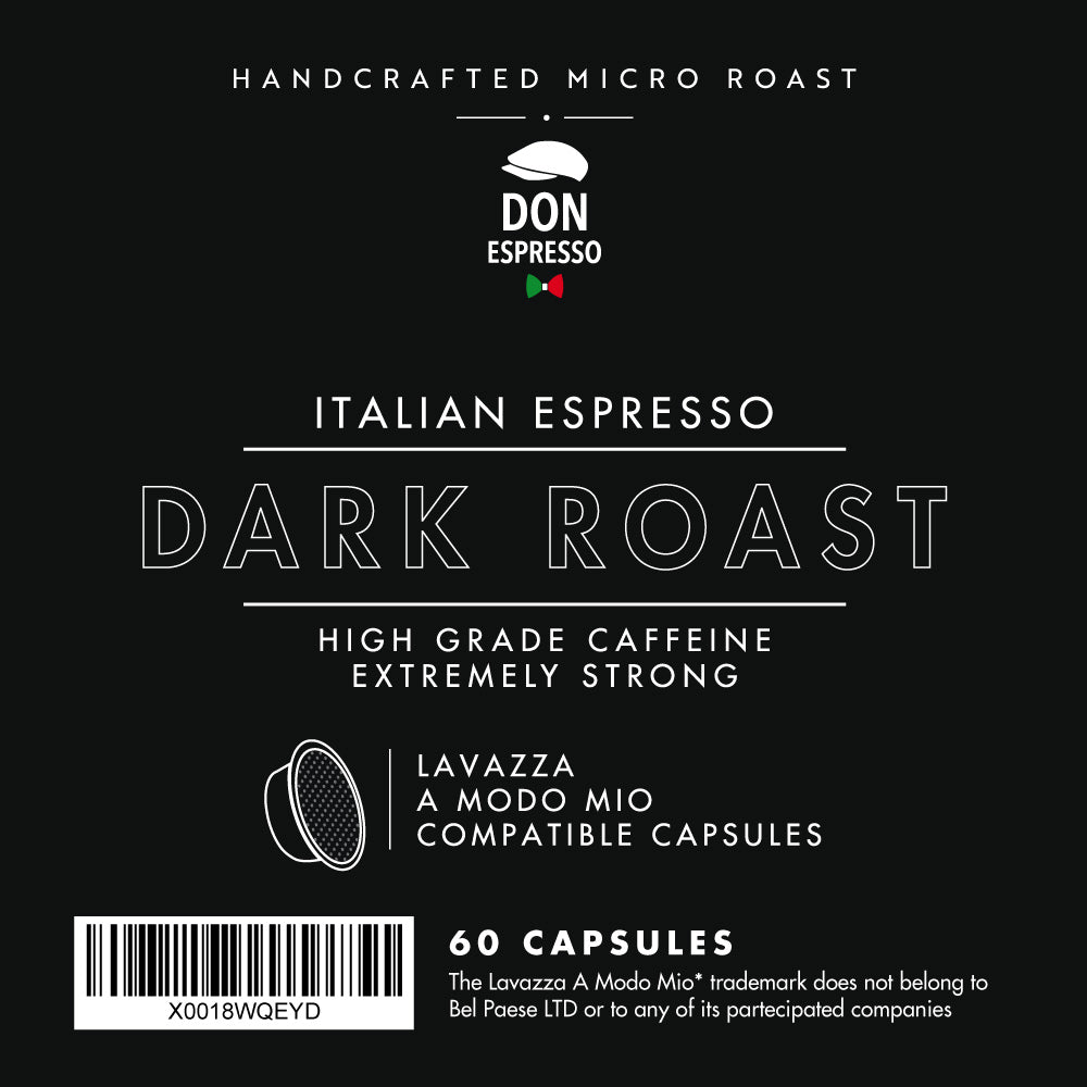 60 Capsules compatible with Lavazza® A Modo Mio® machines - Dark Roast