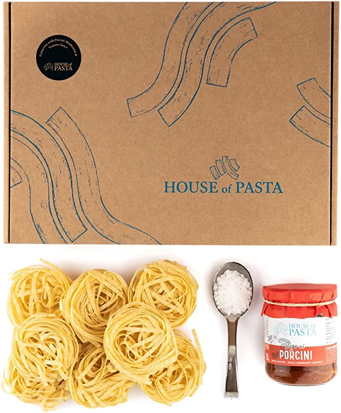 Pasta Recipe Kit - Fettuccine with Porcini Mushroom Sauce (Double Portion)
